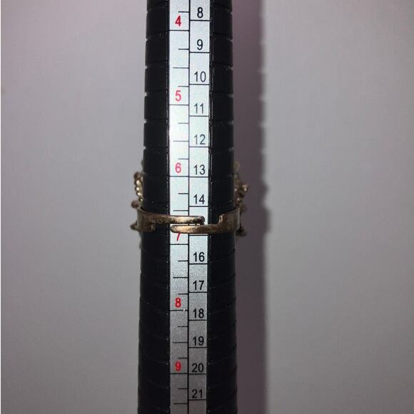 Faux Turquoise Marbled Silver-Tone Cocktail Adjustable Ring 6.75! - Picture 6 of 6